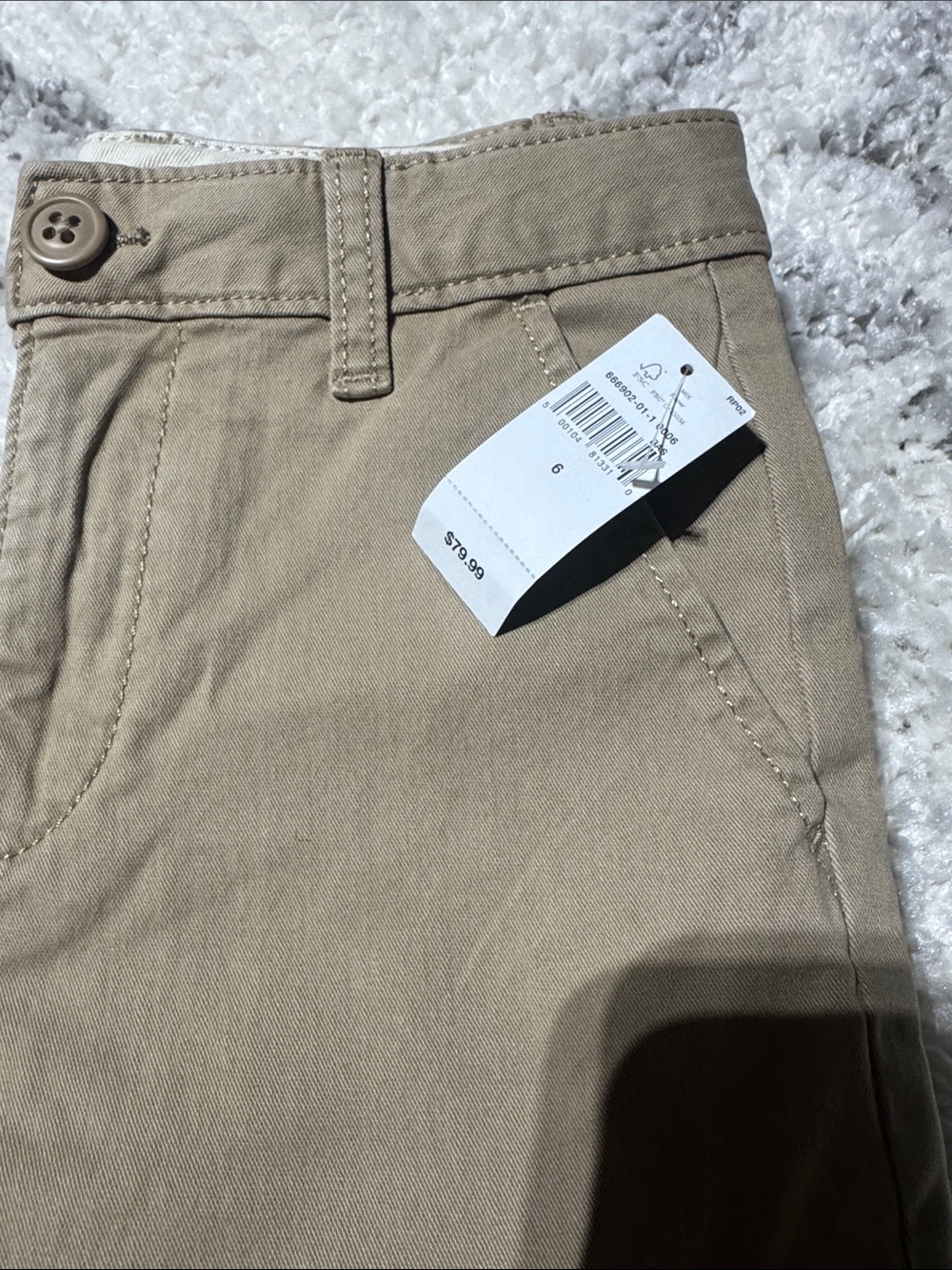 Lot of 2 Gap Kids' Classic Tan Chino Pants uniform khaki Msrp $79 - Picture 3 of 3